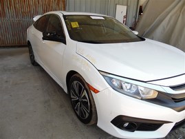 2016 Honda Civic EX-L White Sedan 1.5L Turbo AT #A24914